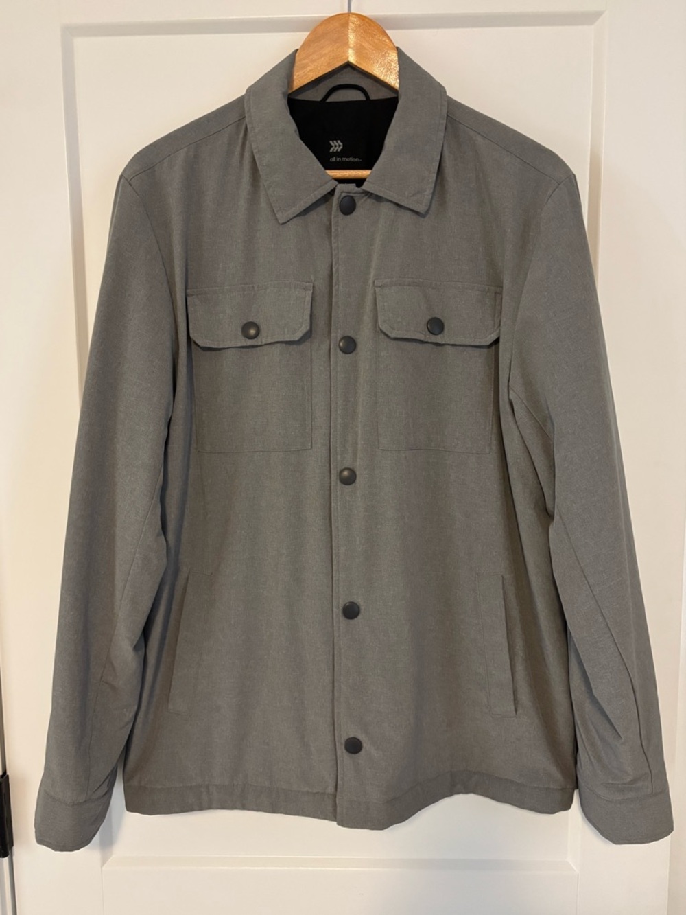 All In Motion Gray Performance Shirt Jacket
